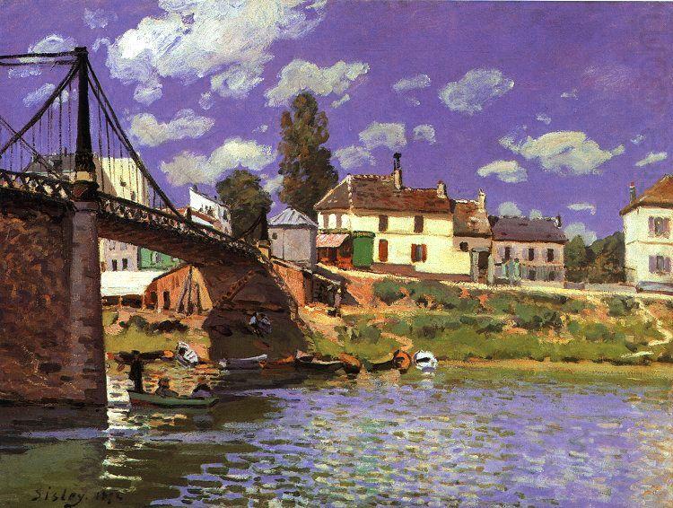 The Bridge at Villeneuve la Garenne, Alfred Sisley